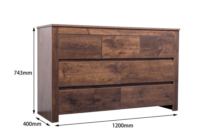 'Byron' Dark Oak Low Boy by sue-e furniture