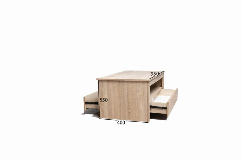 'Sintra' Light Oak Coffee Table by sue-e furniture