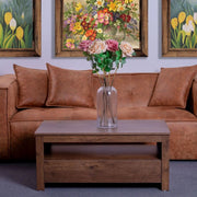 'Sintra' Walnut Coffee Table with Two Drawers by sue-e furniture