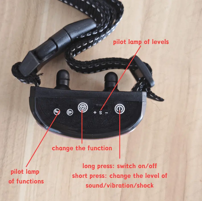 Dog Anti Barking Collar Beeping Chargeable Dog Training Device by techplus