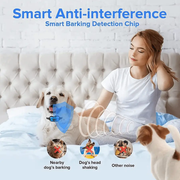 Dog Anti Barking Collar Beeping Chargeable Dog Training Device (Blue) by techplus