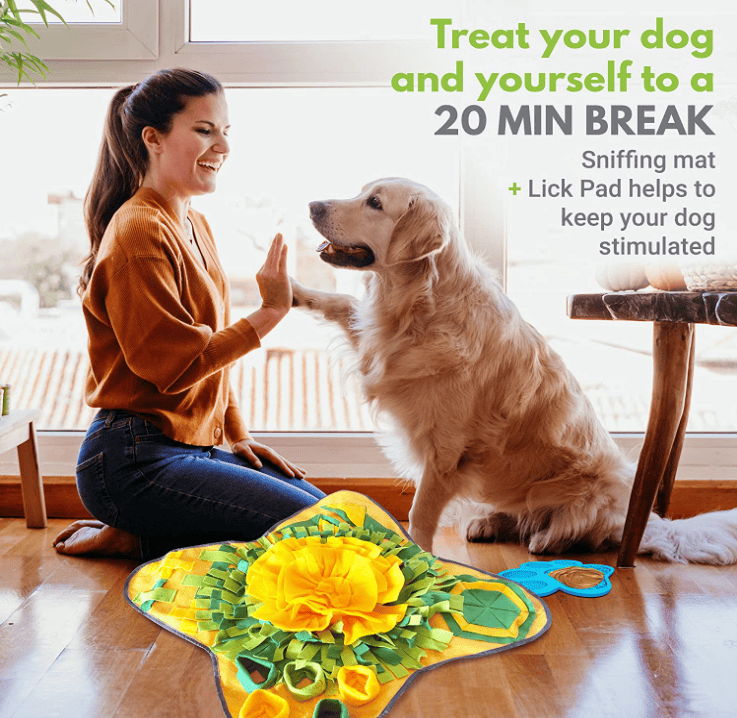 g8buynz g8buynz Dog Snuffle Mat Slow Feeder Food Puzzles Treat Dispenser Stress Relief Dog Snuffle Mat Slow Feeder Food Puzzles Treat Dispenser Stress Relief