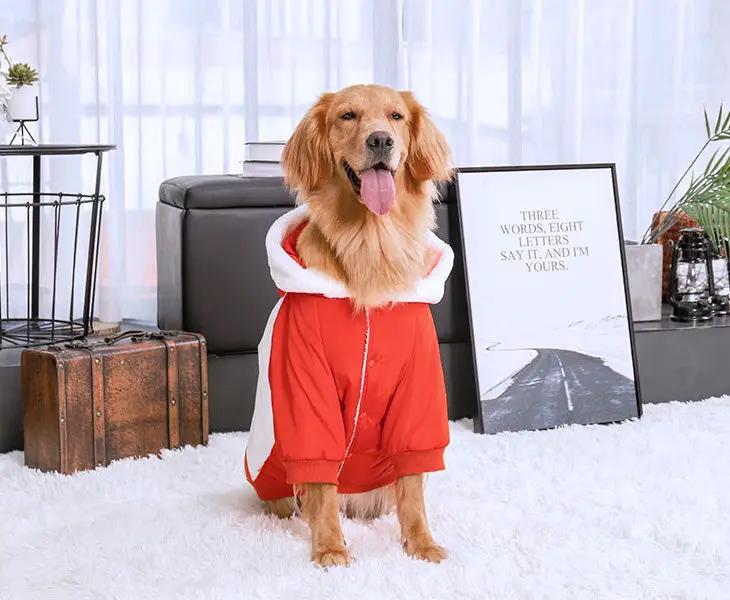 Dog Coat Hoodie Pet Winter Clothes Warm and Soft Size 6XL by dealonline.co.nz