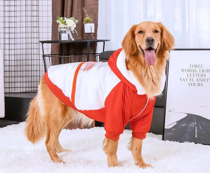 Dog Coat Hoodie Pet Winter Clothes Warm and Soft Size 6XL by dealonline.co.nz