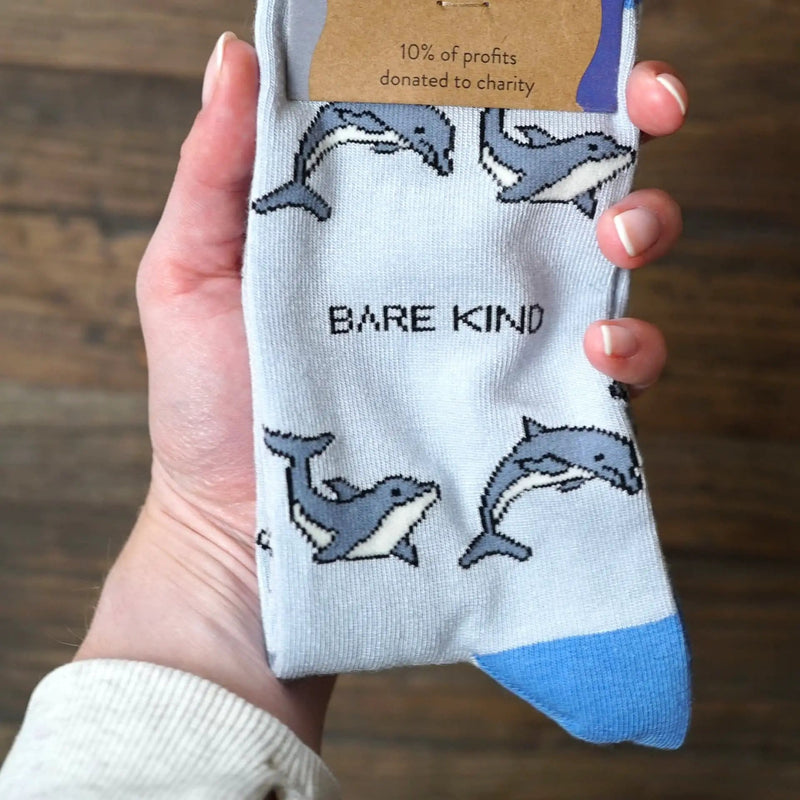 Barekind NZ Socks Save the Dolphin Bamboo Socks Save the Dolphin Bamboo Socks