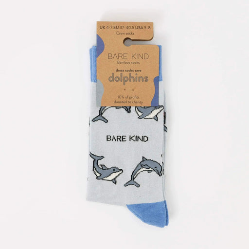 Save the Dolphin Bamboo Socks by Barekind NZ