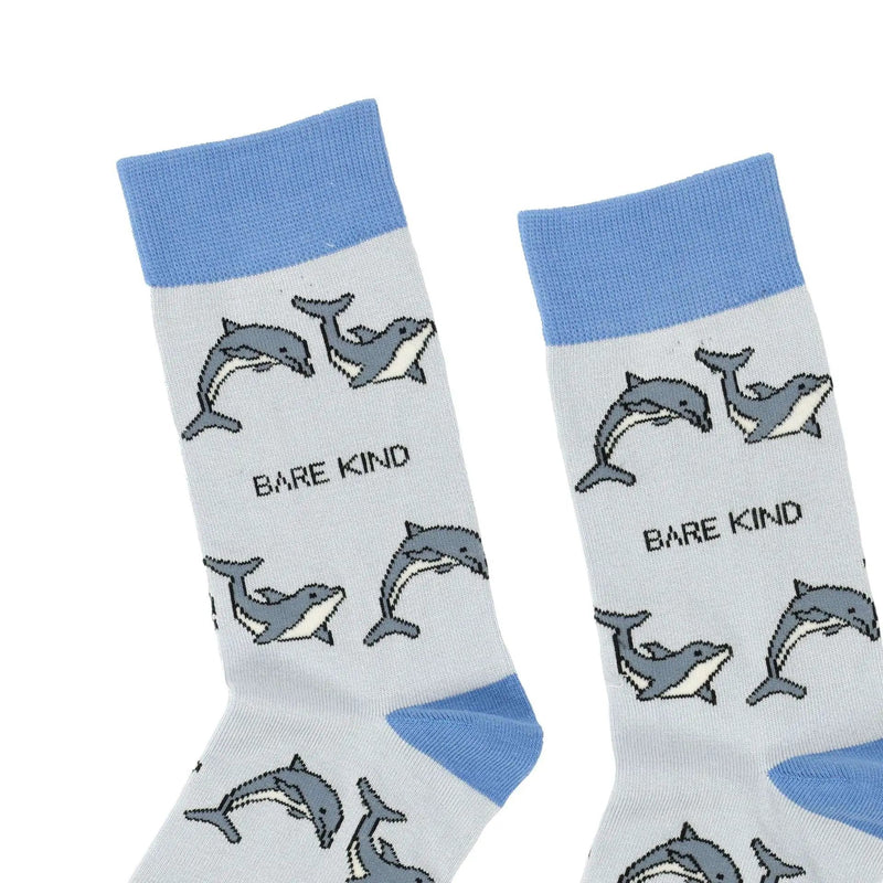 Save the Dolphin Bamboo Socks by Barekind NZ