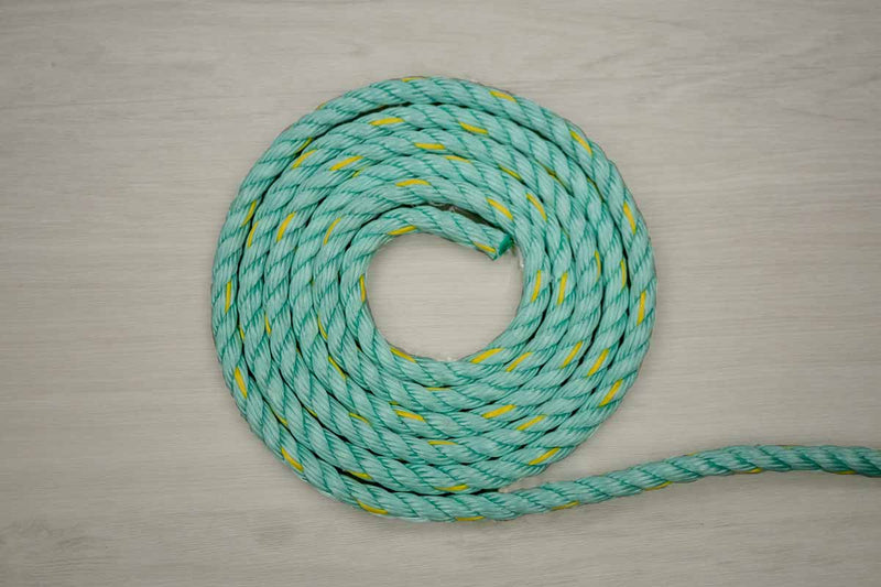 Donaghys Donaghys Rope 6mm x 250metre Aquatec Mono Rope Green W/ Gold