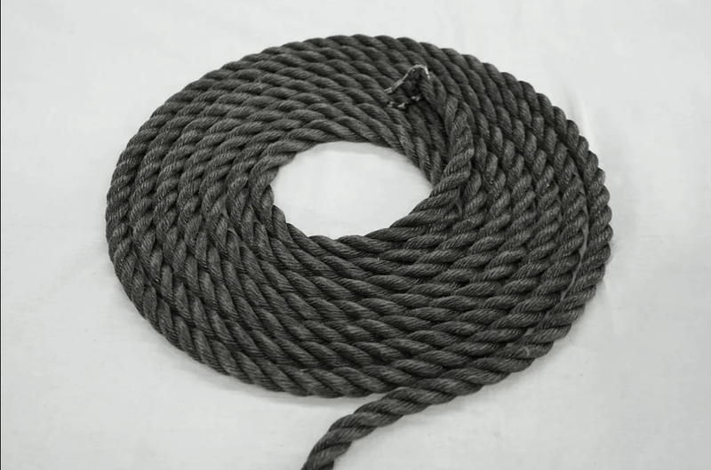 6mm Black Marine Rope – 500m Aquatec Crushed Mono coiled ready for marine and industrial use.
