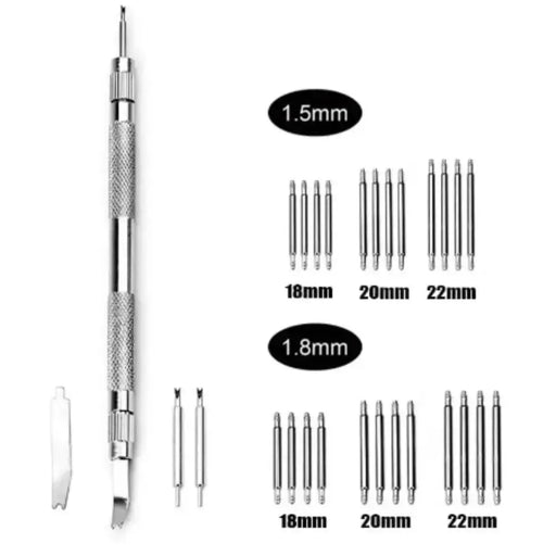 Double-Ended Spring Bar Tool Set for Watch Repairs by Habicare