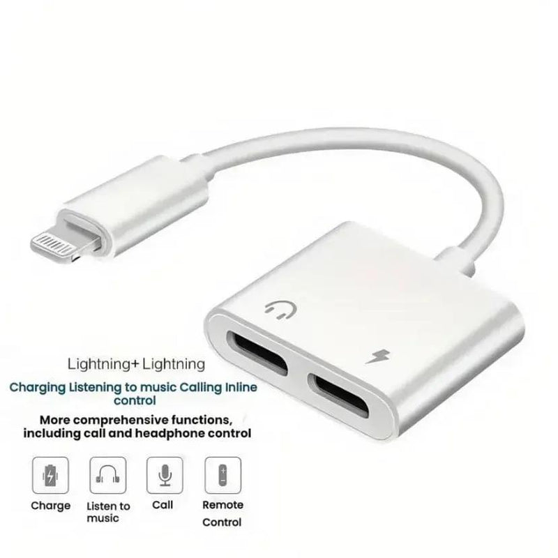 Double Lightning Y Cable Adapter by 9eight5