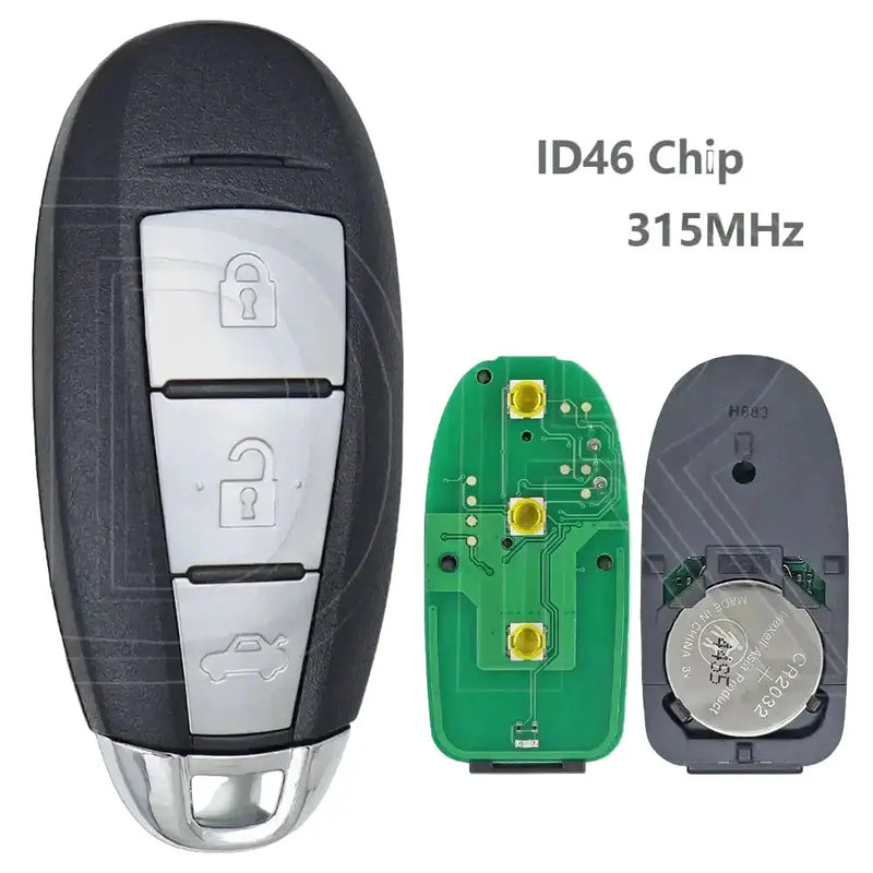 Habicare 315/433MHz ID46/ID47 Proximity Remote Key for Suzuki Swift, SX4, Vitara, S-Cross, Kizashi & Ciaz 315/433MHz ID46/ID47 Proximity Remote Key for Suzuki Swift, SX4, Vitara, S-Cross, Kizashi & Ciaz