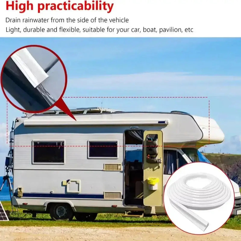 Drip-Stop Mini Gutter – Caravan & RV Rain Guard Strip (different sizes available) by Habicare
