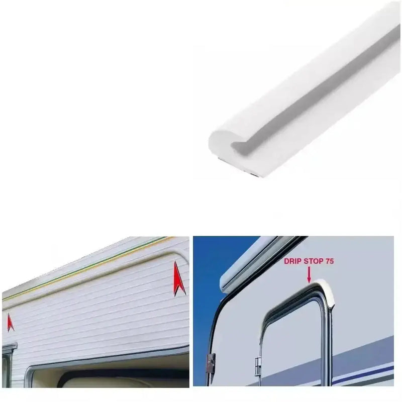 Drip-Stop Mini Gutter – Caravan & RV Rain Guard Strip (different sizes available) by Habicare