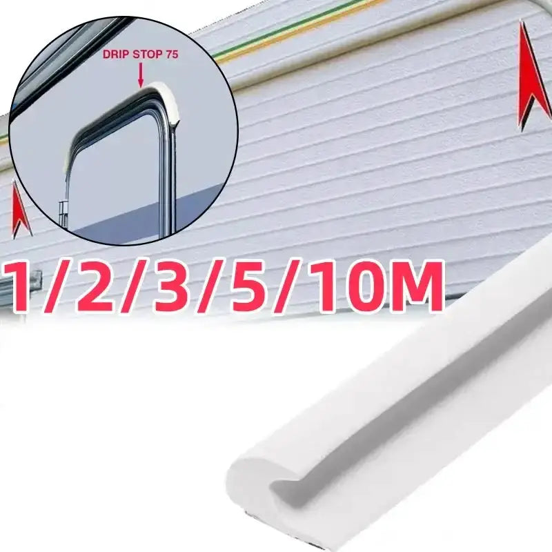 Drip-Stop Mini Gutter – Caravan & RV Rain Guard Strip (different sizes available) by Habicare