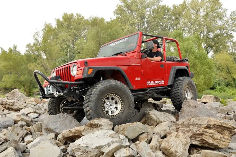 4 Inch Jeep Long Arm Suspension Lift Kit 97-06 Wrangler TJ Rough Country by Magwarehouse.com