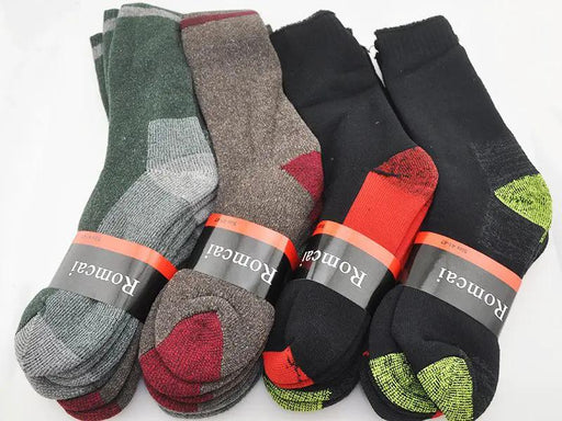 Thick Socks (12 Pairs) Men's Long Hose Crew/Work Socks Bulk Sale by dealonline.co.nz
