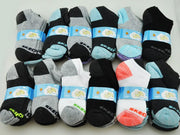 WHOLESALE - (36 Pairs) Kids' Cushioned Ankle Socks, Size 6-8 by dealonline.co.nz