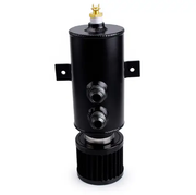 750ml Oil Catch Can Tank Kit Polish Baffled Reservoir with Breather Filter by salelink.co.nz