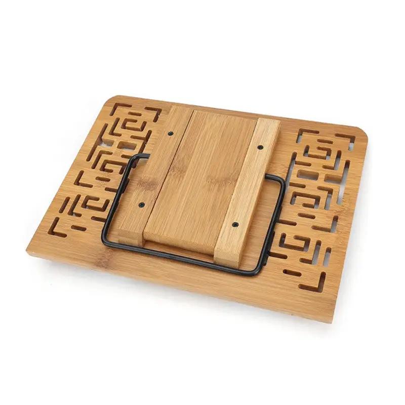 Bamboo Tablet iPad Cookbook Stand Holder Rack by salelink.co.nz