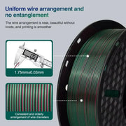 Dual-Colour PLA 3D Printer Filament 1.75mm (200g) by Habicare