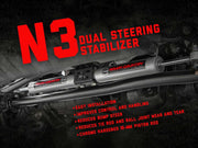 N3 Steering Stabilizer Dual 2.5-8 Inch Lift Jeep Gladiator JT/Wrangler JL (18-26) by Magwarehouse.com