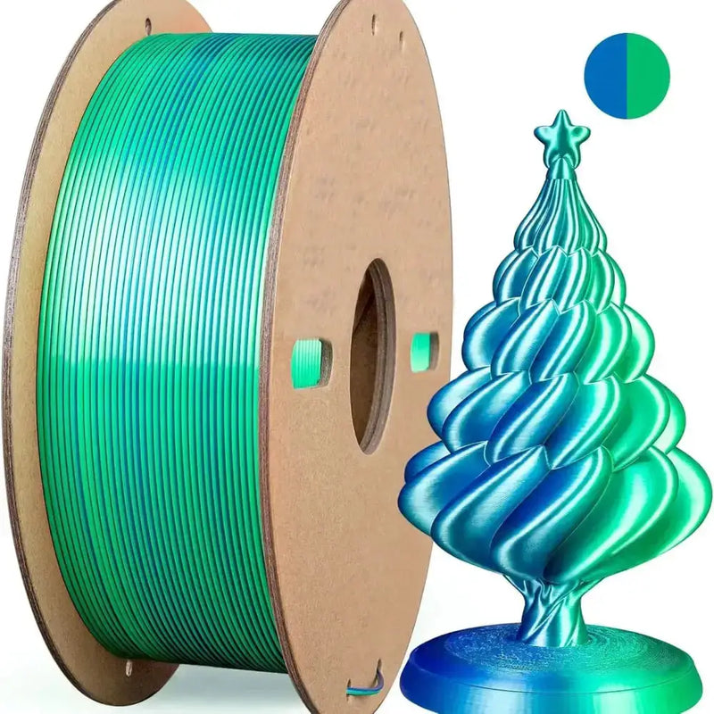 Dual/Tri-Colour Silk PLA 3D Printer Filament 1.75mm (250g) by Habicare