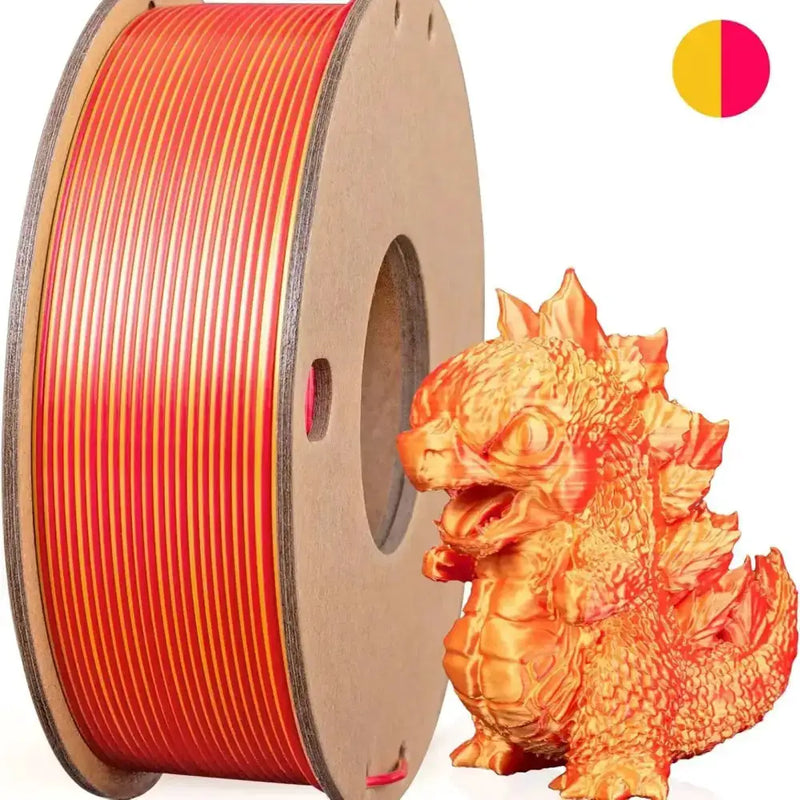 Dual/Tri-Colour Silk PLA 3D Printer Filament 1.75mm (250g) by Habicare