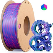 Dual/Tri-Colour Silk PLA 3D Printer Filament 1.75mm (250g) by Habicare