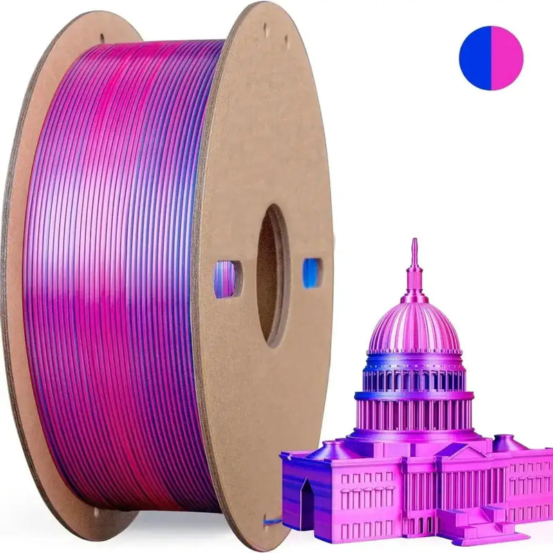 Dual/Tri-Colour Silk PLA 3D Printer Filament 1.75mm (250g) by Habicare