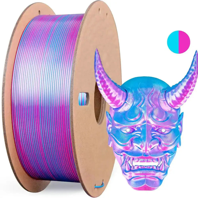 Dual/Tri-Colour Silk PLA 3D Printer Filament 1.75mm (250g) by Habicare