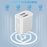 Dual USB Power Adapter Wall Plug (NZ / AUS) (White) by 9eight5