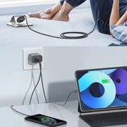 Dual USB Power Adapter Wall Plug (NZ / AUS) (Black) by That Watch Shop