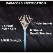 Durable Para Cord – 9-Core Utility Rope by Habicare