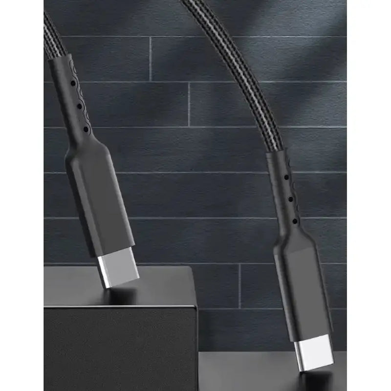 techplus Durable Type-C to Type-C Cable – Fast Charging & Data Sync USB-C Cable Durable USB Type C to Type C Cable for Fast Charging
