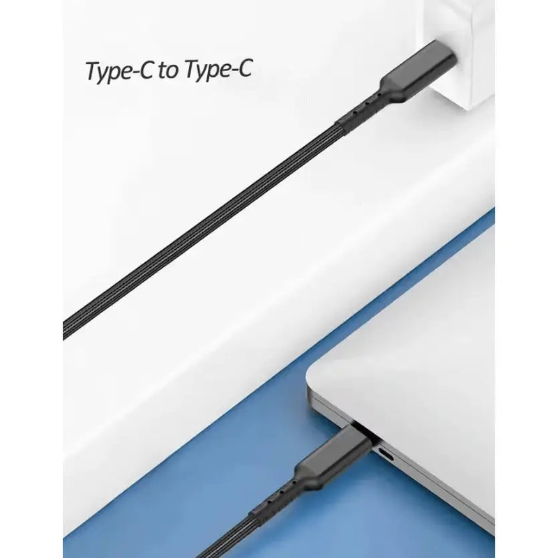 techplus Durable Type-C to Type-C Cable – Fast Charging & Data Sync USB-C Cable Durable USB Type C to Type C Cable for Fast Charging
