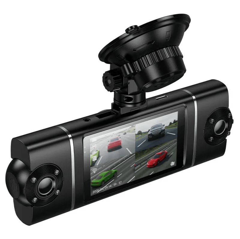 techplus DV17 4-Channel 360° Rotating Dash Cam with 3-Inch IPS Display and Wi-Fi DV17 4-Channel 360° Rotating Dash Cam with 3-Inch IPS Display and Wi-Fi