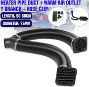 75mm Diesel Heater Vents Duct Pipe Warm Air Outlet Vent Hose Parts by salelink.co.nz