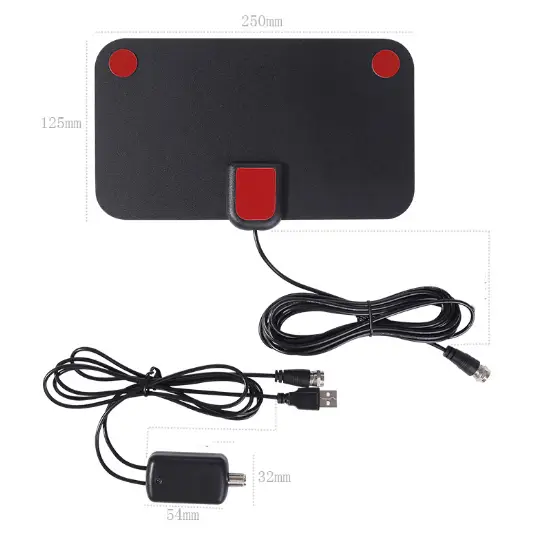 60 Mile HDTV Indoor TV Antenna with Amplifier by salelink.co.nz