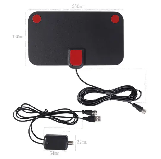 60 Mile HDTV Indoor TV Antenna with Amplifier by salelink.co.nz