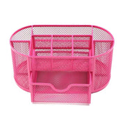 Desk Organiser Mesh Desk Tidy Pen Holder with Drawer Office by salelink.co.nz