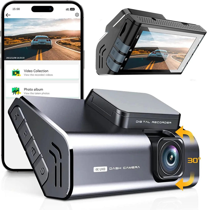 4K Dash Cam Front 3 Inch HD LCD Screen by salelink.co.nz