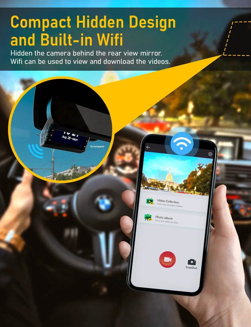 4K Dash Cam Front 3 Inch HD LCD Screen by salelink.co.nz