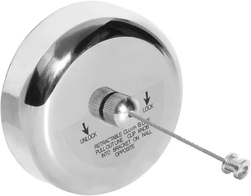 2.8m Retractable Clothesline Laundry Clothing Line Dryer Wall Mounted Adjustable Drying Line String by salelink.co.nz