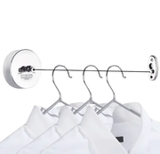 2.8m Retractable Clothesline Laundry Clothing Line Dryer Wall Mounted Adjustable Drying Line String by salelink.co.nz