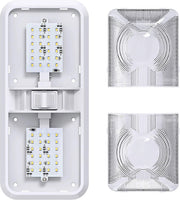 LED 2 Pack RV LED Ceiling Double Dome Light Fixture by salelink.co.nz
