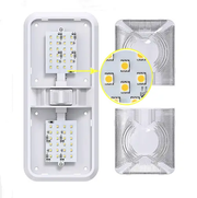 LED 2 Pack RV LED Ceiling Double Dome Light Fixture by salelink.co.nz