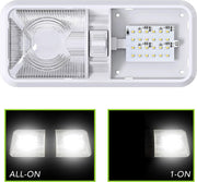 LED 2 Pack RV LED Ceiling Double Dome Light Fixture by salelink.co.nz