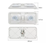 LED 2 Pack RV LED Ceiling Double Dome Light Fixture by salelink.co.nz