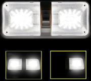 LED 2 Pack RV LED Ceiling Double Dome Light Fixture by salelink.co.nz